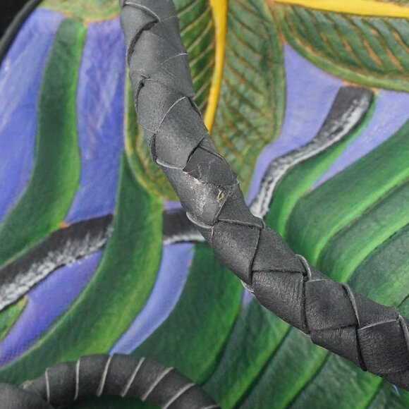 Handmade Amazon Parrot Leather Tote Bag - Picture 10 of 11